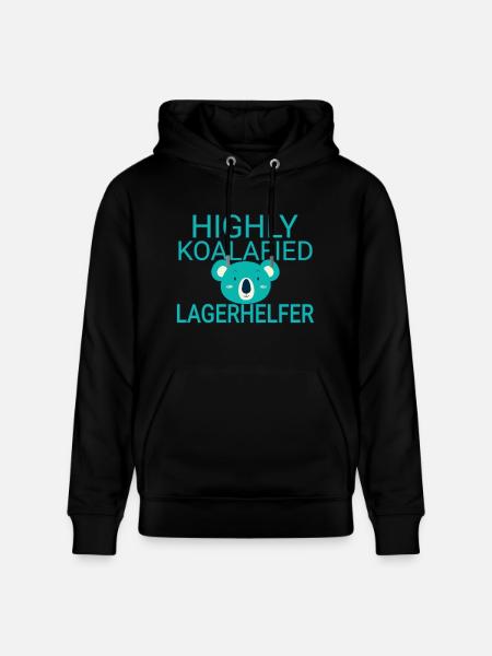 Warehouse Assistant Koalafied - Stanley/Stella CRUISER Unisex Organic Hoodie - black