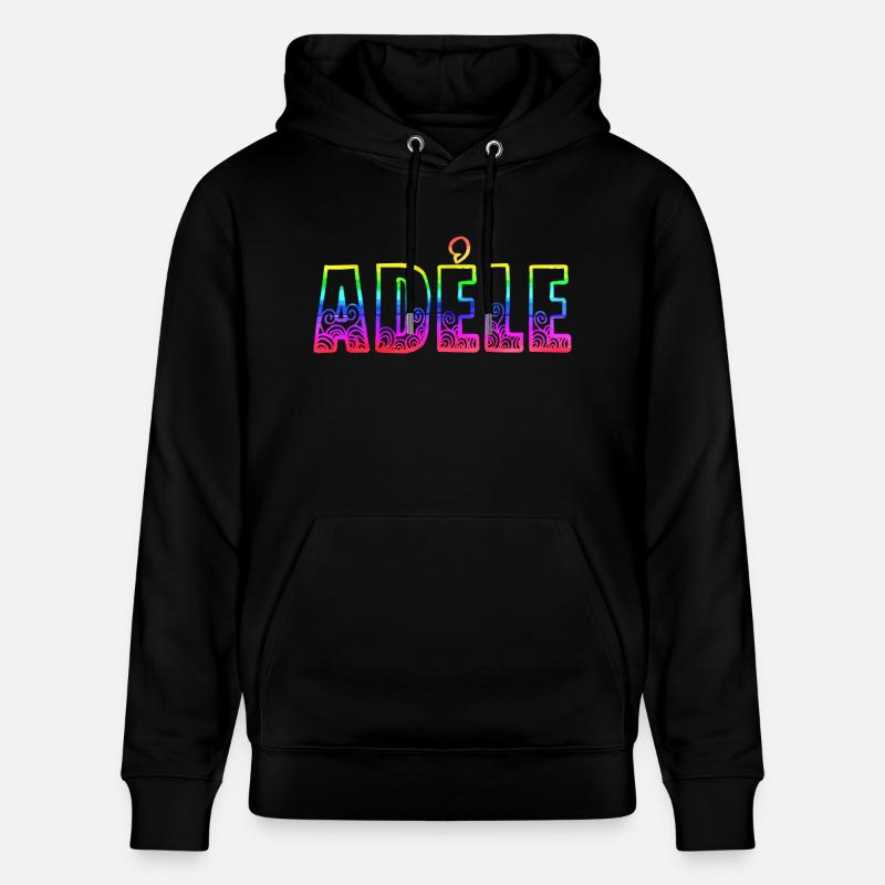 adéle rs arc-en-ciel - Sweat à capuche bio CRUISER Stanley/Stella Unisexe - noir