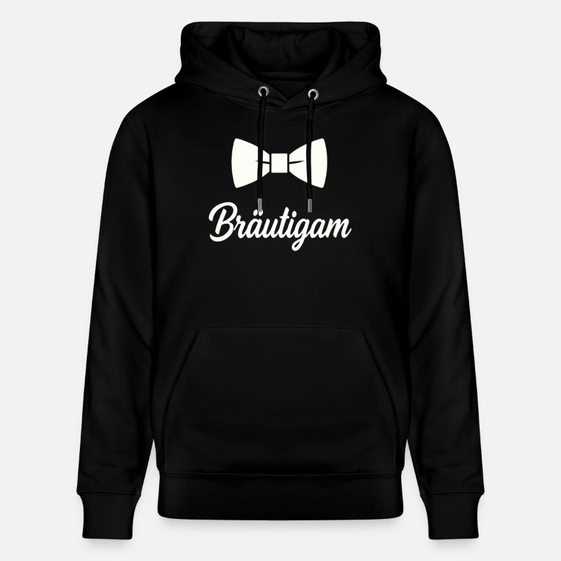 Bräutigam Fliege Hochzeit - Stanley/Stella Unisex Bio-Hoodie CRUISER - Schwarz
