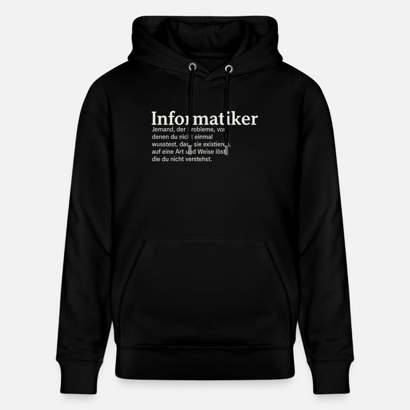 Computer scientist definition funny - Stanley/Stella CRUISER Unisex Organic Hoodie - black