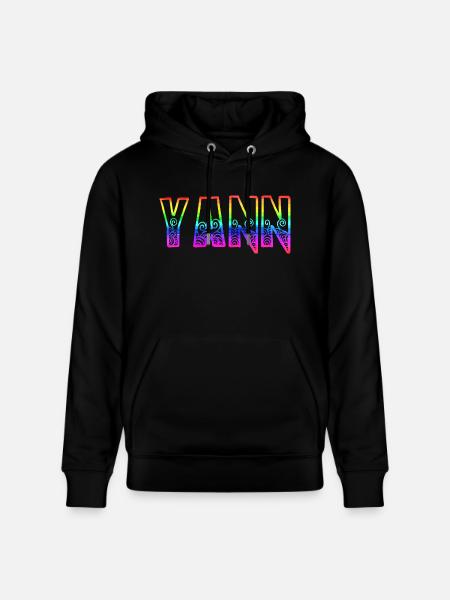 yann rs rainbow - Stanley/Stella CRUISER Unisex Organic Hoodie - black