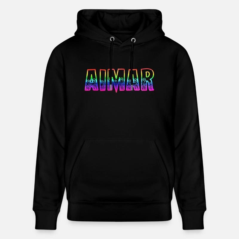 aimar rs regenbogen - Stanley/Stella Unisex Bio-Hoodie CRUISER  - Schwarz
