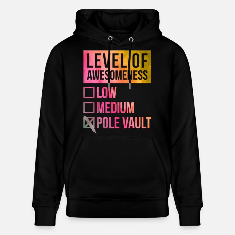 saut à la perche - Sweat à capuche bio CRUISER Stanley/Stella Unisexe - noir