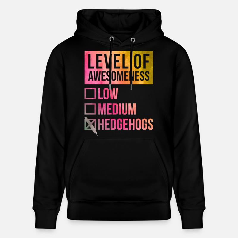 hérisson - Sweat à capuche bio CRUISER Stanley/Stella Unisexe - noir