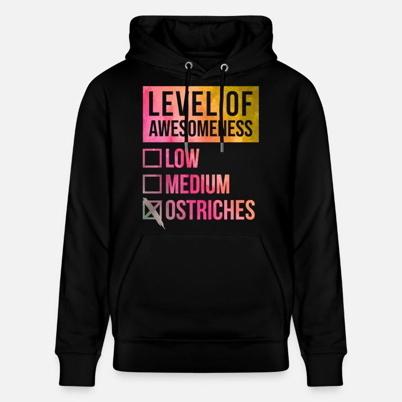 autruche - Sweat à capuche bio CRUISER Stanley/Stella Unisexe - noir