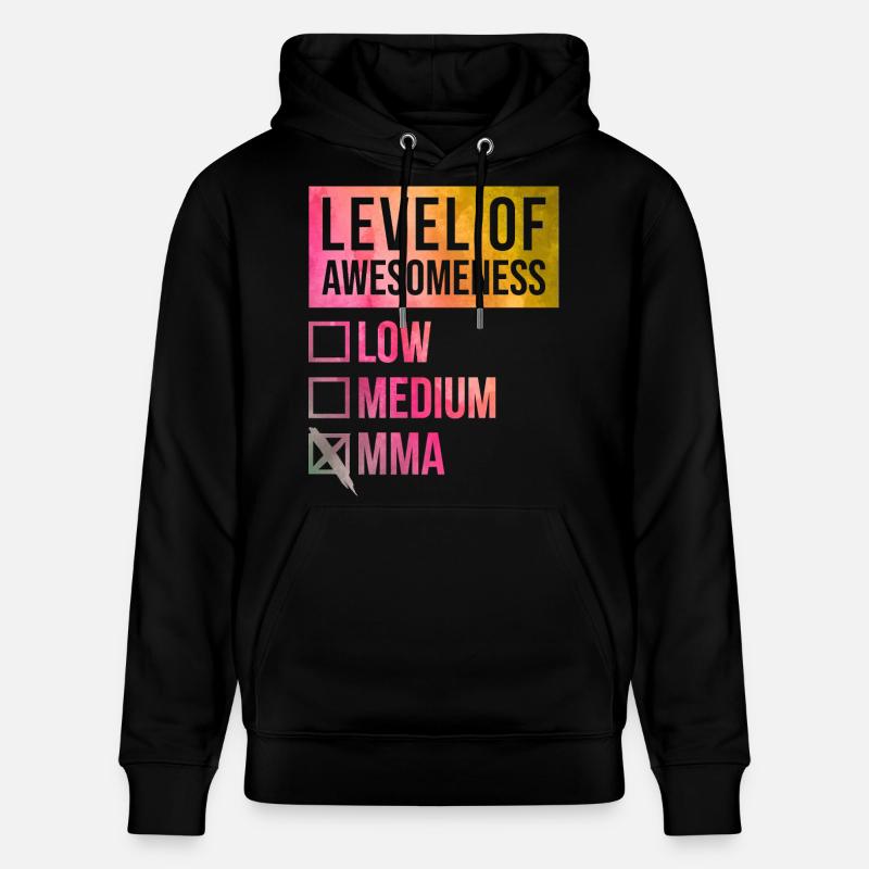 MMA - Sweat à capuche bio CRUISER Stanley/Stella Unisexe - noir