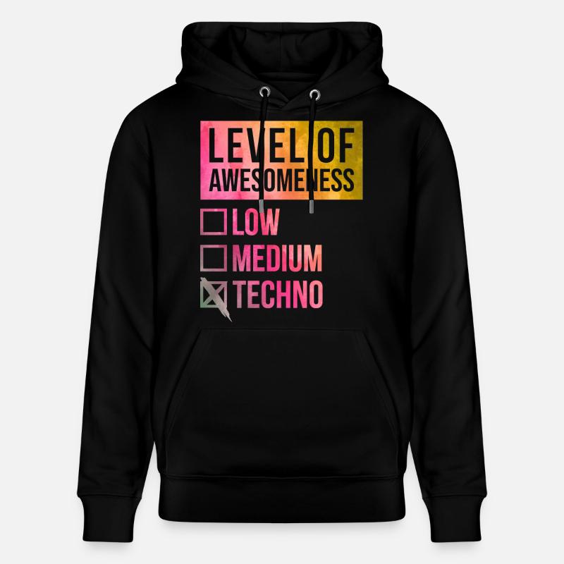 techno - Sweat à capuche bio CRUISER Stanley/Stella Unisexe - noir