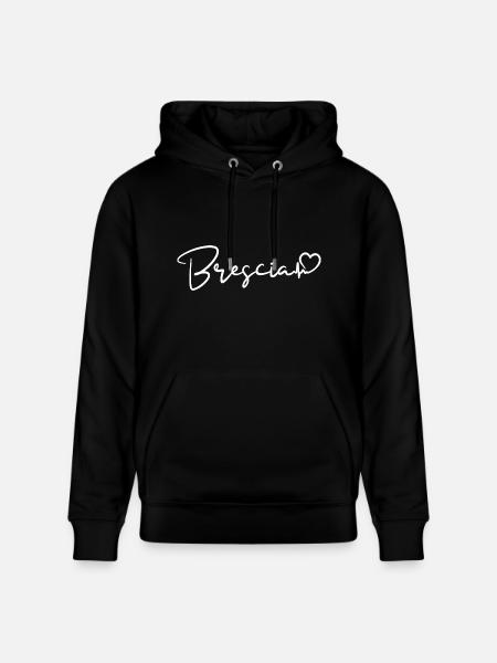 Battito cardiaco bresciano - Felpa con cappuccio ecologica unisex CRUISER di Stanley/Stella - nero