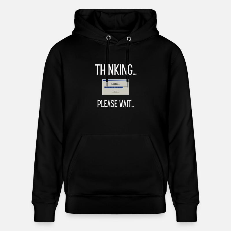Thinking, please wait. - Stanley/Stella Unisex Bio-Hoodie CRUISER  - Schwarz