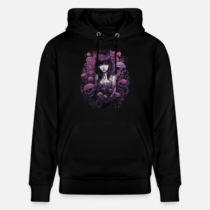 Emo Horrorpunk Mädchen - Stanley/Stella Unisex Bio-Hoodie CRUISER  - Schwarz