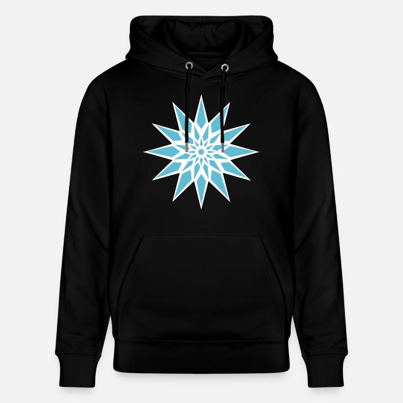 Cristal de glace étoilée - Sweat à capuche bio CRUISER Stanley/Stella Unisexe - noir