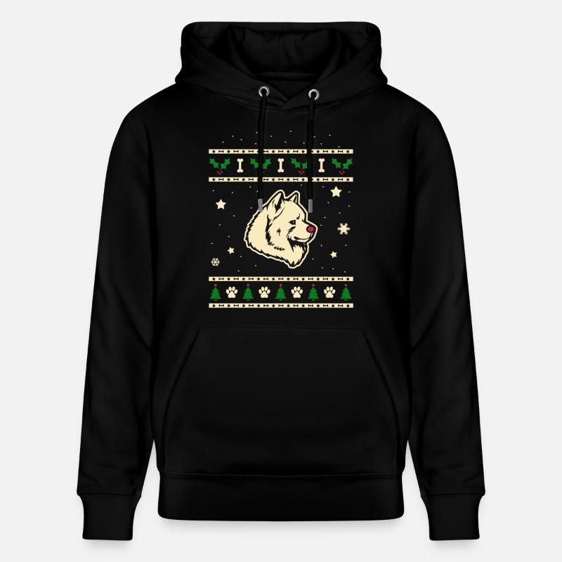 Samoyède Cadeau de Noël - Sweat à capuche bio CRUISER Stanley/Stella Unisexe - noir