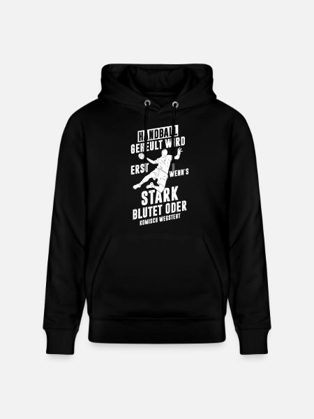 Handball Spruch - Stanley/Stella Unisex Bio-Hoodie CRUISER - Schwarz