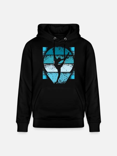 Gymnastics Retro - Stanley/Stella CRUISER Unisex Organic Hoodie - black