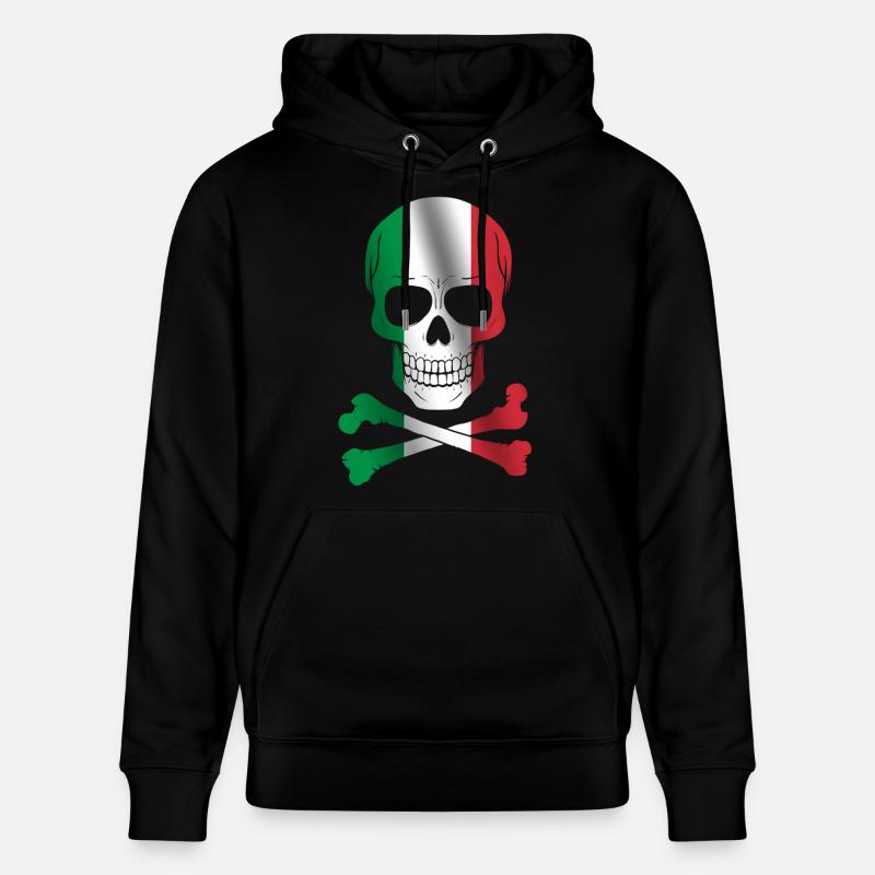 Drapeau de l’Italie - Sweat à capuche bio CRUISER Stanley/Stella Unisexe - noir