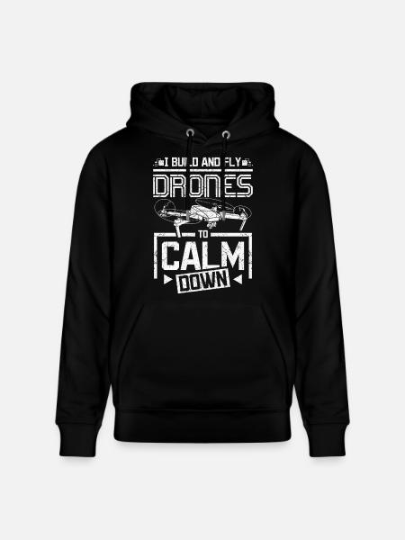 Build and fly drones - Stanley/Stella CRUISER Unisex Organic Hoodie - black
