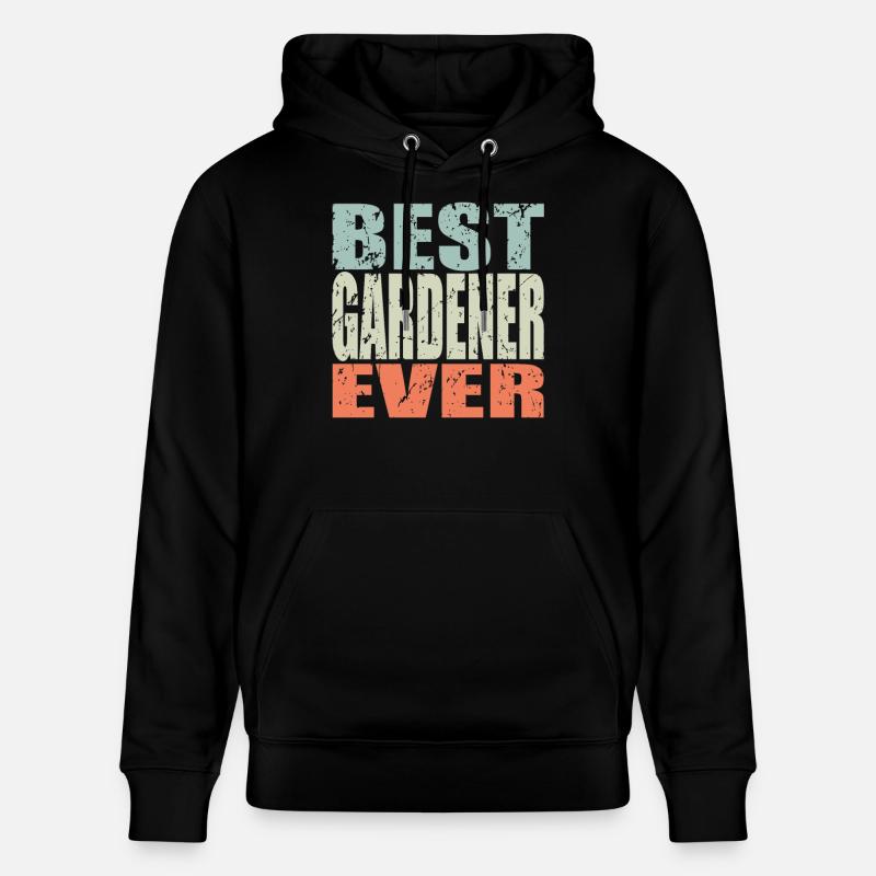 Meilleur jardinier jamais Gardener Gift - Sweat à capuche bio CRUISER Stanley/Stella Unisexe - noir