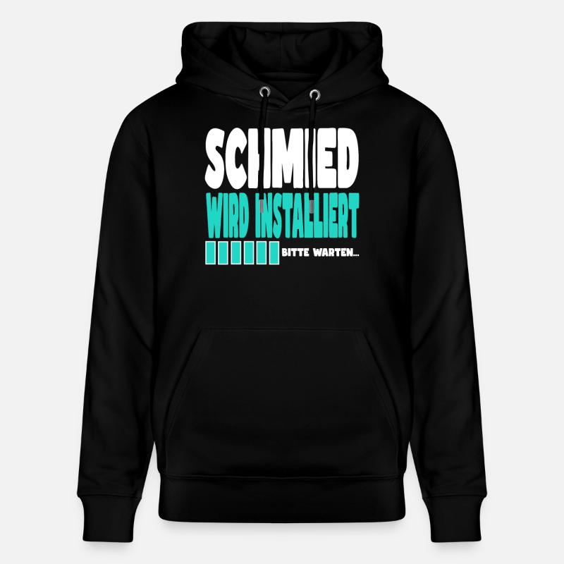 Schmied wird installiert - Stanley/Stella Unisex Bio-Hoodie CRUISER  - Schwarz