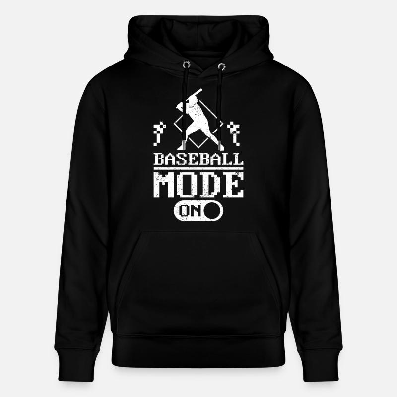Baseball mode on - Stanley/Stella Unisex Bio-Hoodie CRUISER  - Schwarz