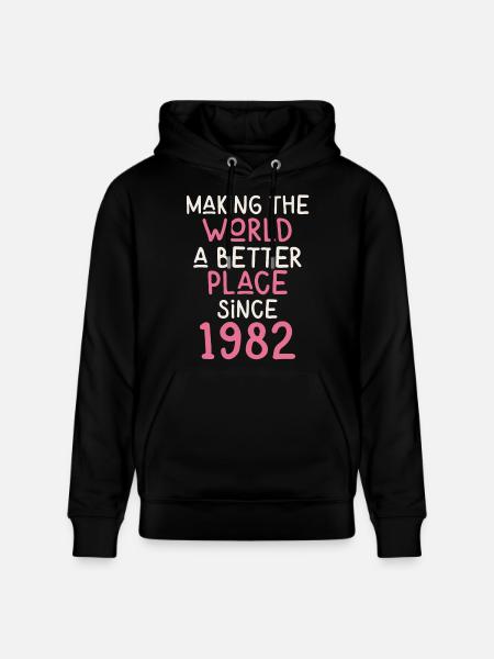 Making the World a better place since 1982 - Stanley/Stella CRUISER Unisex Organic Hoodie - black