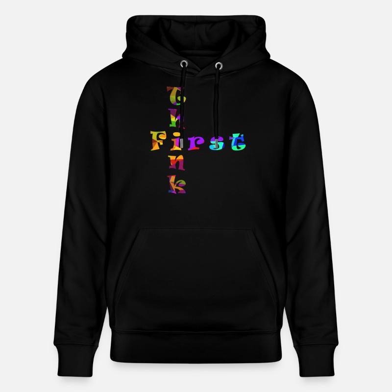 Think First - Stanley/Stella Unisex Bio-Hoodie CRUISER  - Schwarz