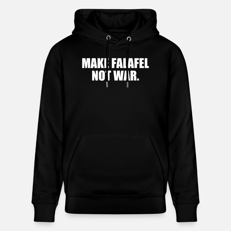 Make falafel not war - Sweat à capuche bio CRUISER Stanley/Stella Unisexe - noir