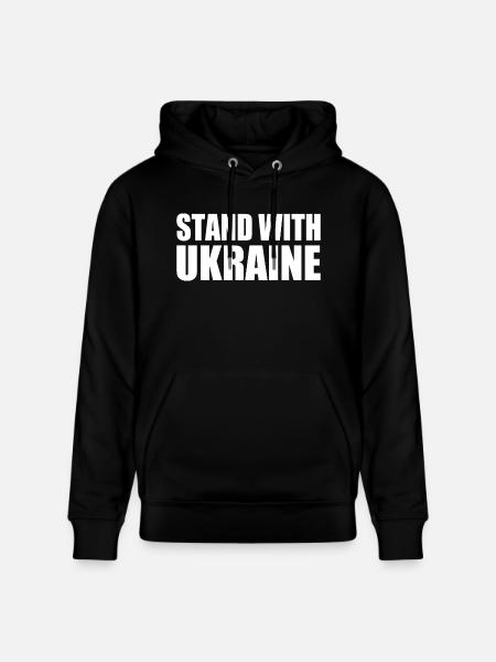 Stand with ukraine - Stanley/Stella CRUISER Unisex Organic Hoodie - black
