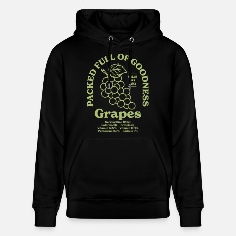 Raisins Vert Nutritif - Sweat à capuche bio CRUISER Stanley/Stella Unisexe - noir