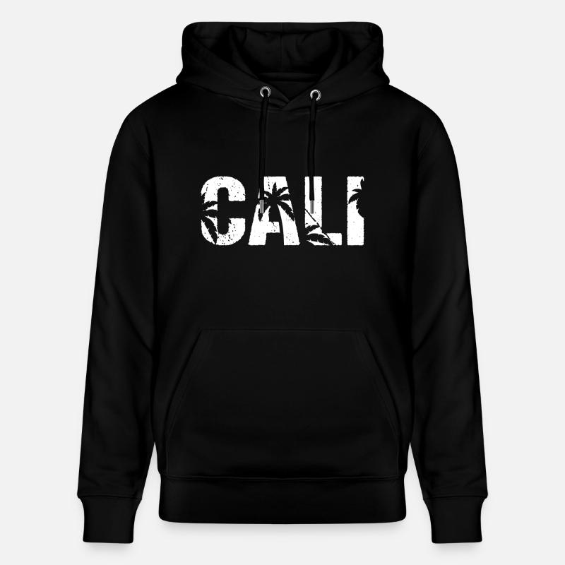 Cali Palmiers Californie - Sweat à capuche bio CRUISER Stanley/Stella Unisexe - noir