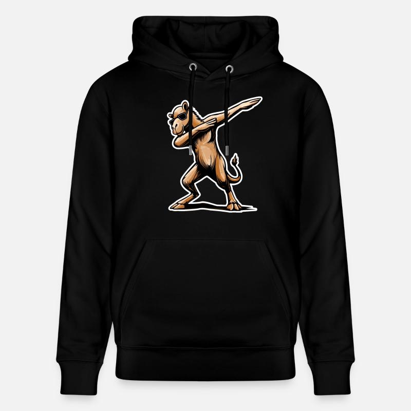 Stylisches Dabbing-Dromedar Design Geschenk - Stanley/Stella Unisex Bio-Hoodie CRUISER - Schwarz