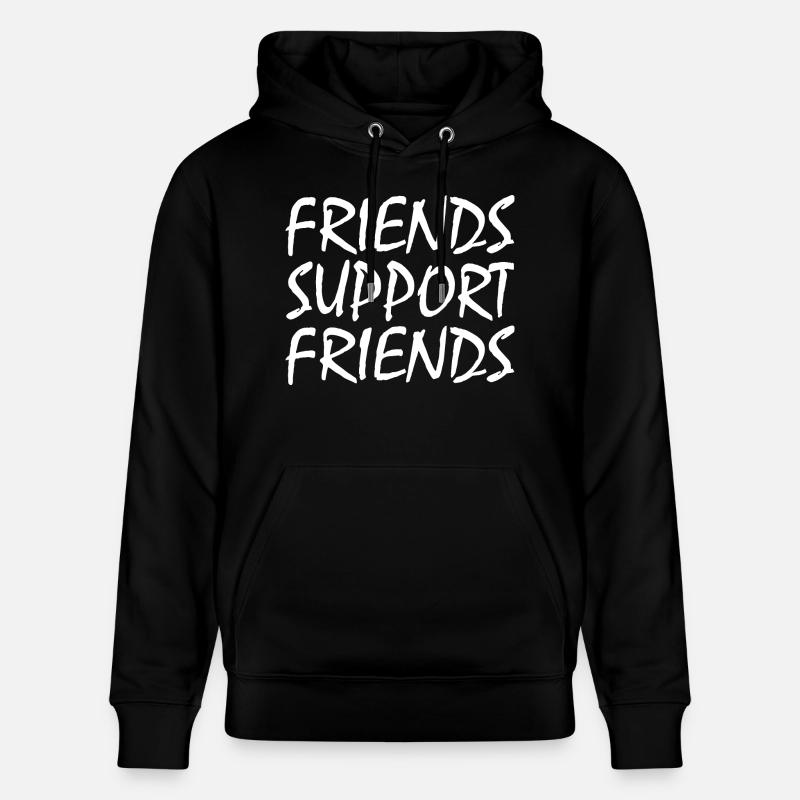 friends supporting friends - Sweat à capuche bio CRUISER Stanley/Stella Unisexe - noir