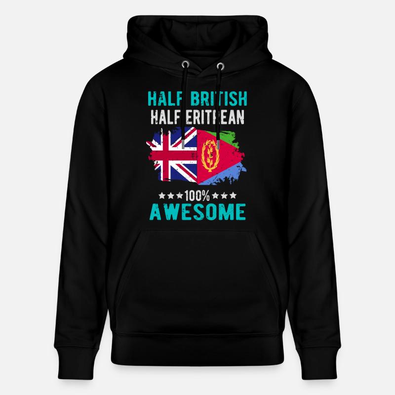 Moitié britannique moitié érythréen - Sweat à capuche bio CRUISER Stanley/Stella Unisexe - noir