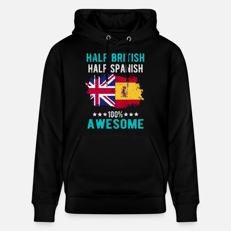 Moitié britannique moitié espagnole - Sweat à capuche bio CRUISER Stanley/Stella Unisexe - noir