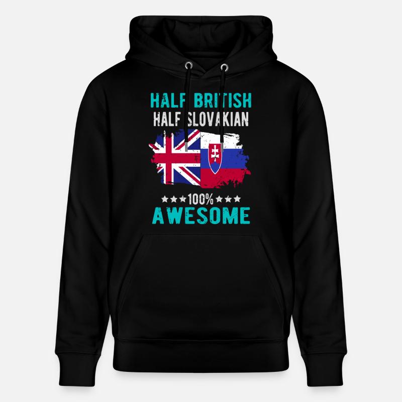 Moitié britannique moitié slovaque - Sweat à capuche bio CRUISER Stanley/Stella Unisexe - noir
