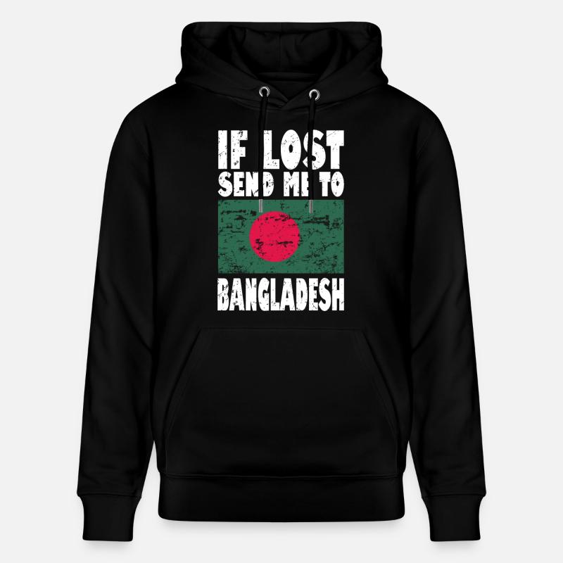 Drapeau du Bangladesh - Sweat à capuche bio CRUISER Stanley/Stella Unisexe - noir