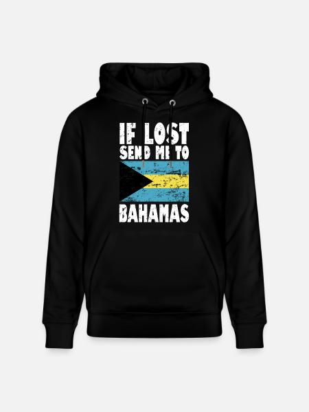Bahamas Flag Saying - Stanley/Stella CRUISER Unisex Organic Hoodie - black