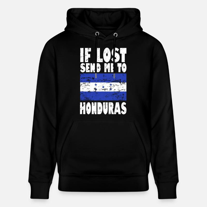 Drapeau du Honduras - Sweat à capuche bio CRUISER Stanley/Stella Unisexe - noir
