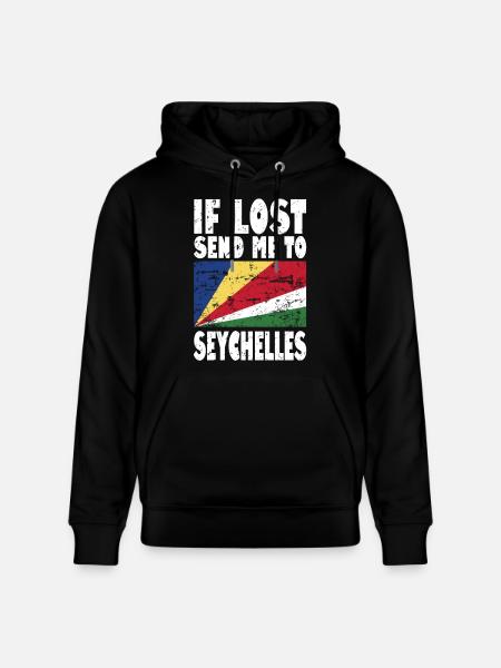 Drapeau des Seychelles - Sweat à capuche bio CRUISER Stanley/Stella Unisexe - noir