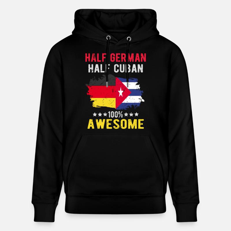 Moitié allemand moitié cubain - Sweat à capuche bio CRUISER Stanley/Stella Unisexe - noir