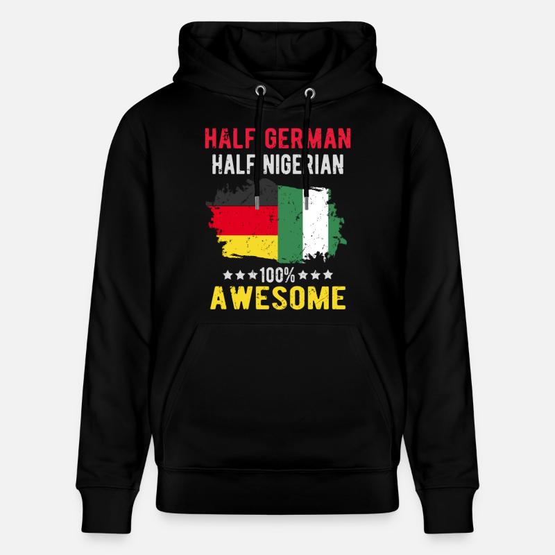 Moitié allemand moitié nigérian - Sweat à capuche bio CRUISER Stanley/Stella Unisexe - noir