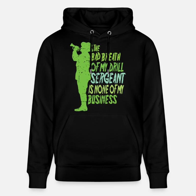 Drill Sergeant - Stanley/Stella CRUISER Unisex Organic Hoodie - black