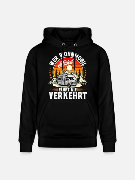Camping Camper Campen - Stanley/Stella Unisex Bio-Hoodie CRUISER - Schwarz