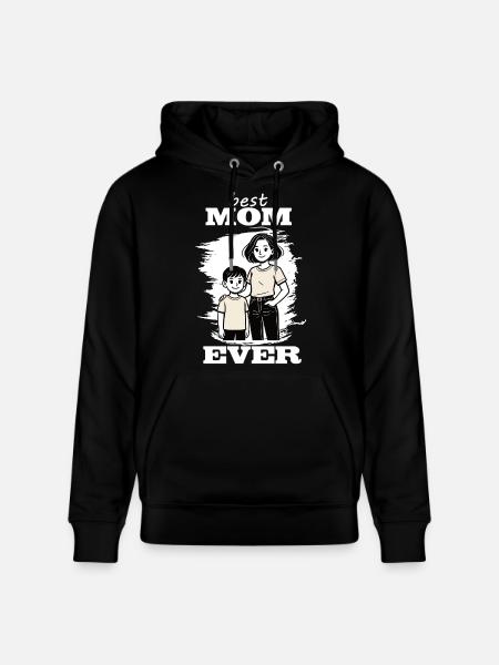 Best Mom Ever - Mutter-Sohn-Design - Stanley/Stella Unisex Bio-Hoodie CRUISER  - Schwarz