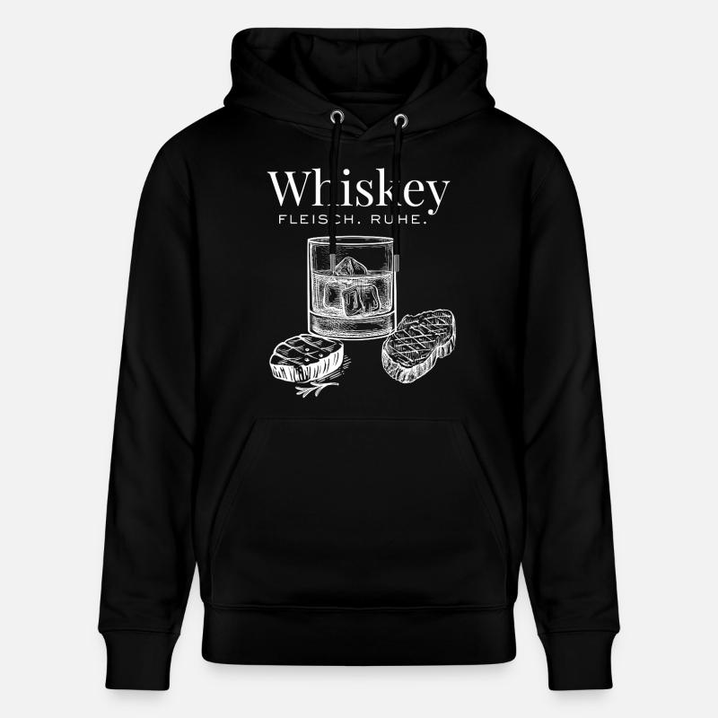 Whisky et viande – Dégustez tranquillement - Sweat à capuche bio CRUISER Stanley/Stella Unisexe - noir