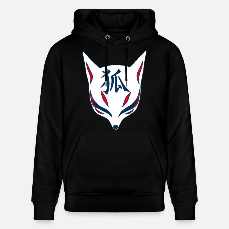 Renard du Japon manga - Sweat à capuche bio CRUISER Stanley/Stella Unisexe - noir
