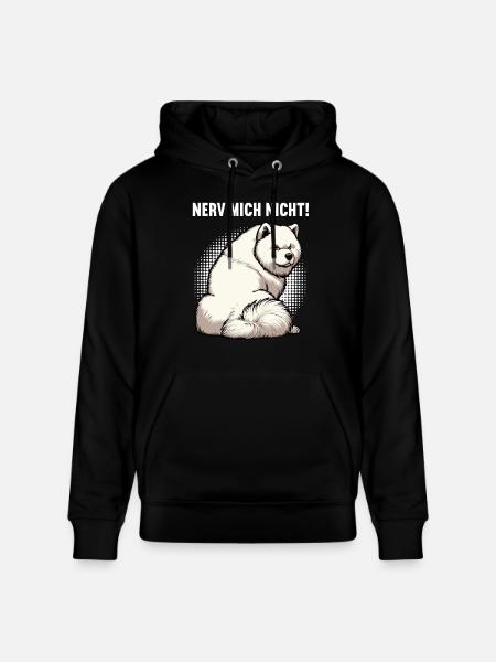 Nerv Mich Nicht Samojede Samojedenbesitzer  - Stanley/Stella Unisex Bio-Hoodie CRUISER  - Schwarz