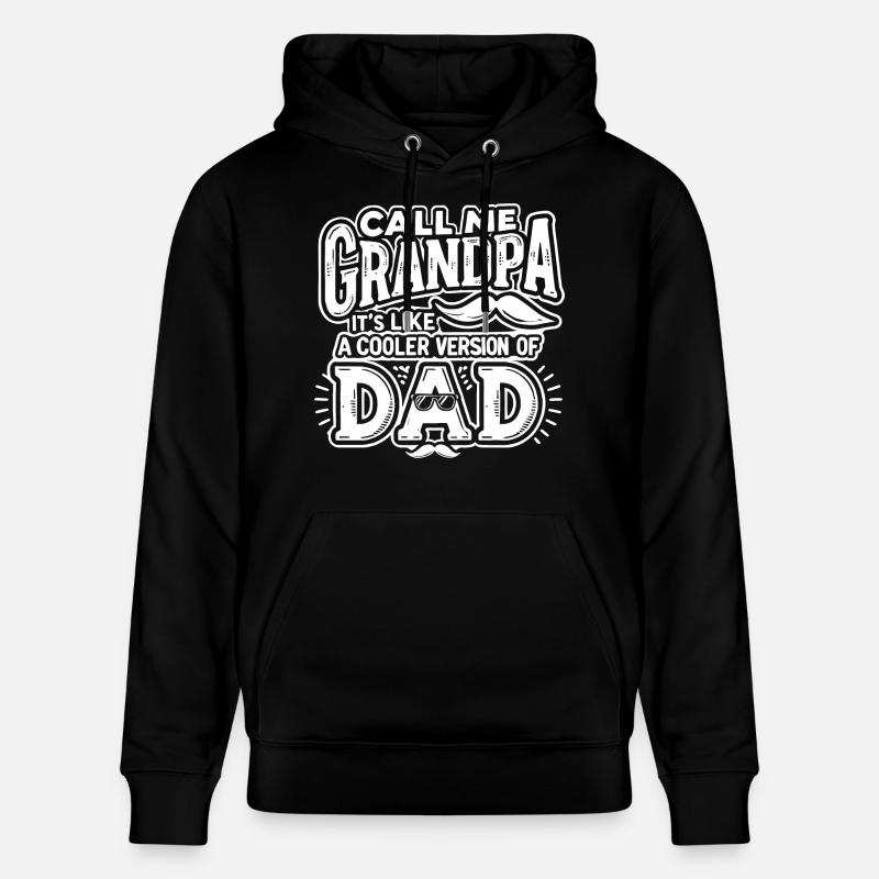 Kühler Opa - Stanley/Stella Unisex Bio-Hoodie CRUISER  - Schwarz