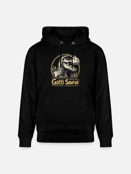Godfather Saurus - Stanley/Stella CRUISER Unisex Organic Hoodie - black