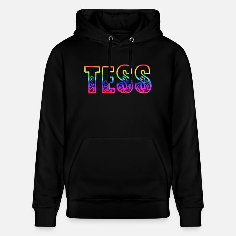 tess rs arc-en-ciel - Sweat à capuche bio CRUISER Stanley/Stella Unisexe - noir