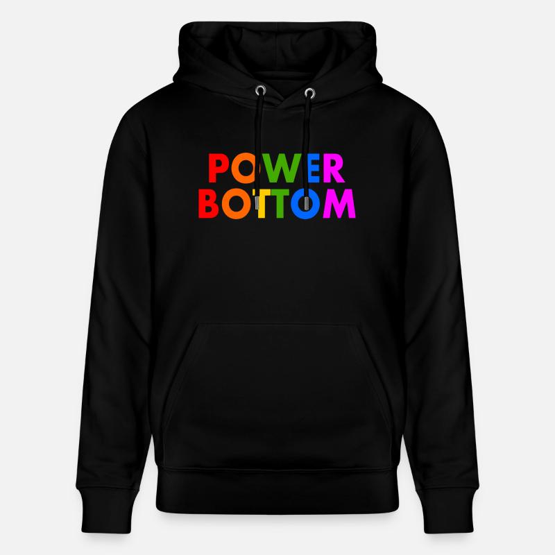 Power bottom - Sweat à capuche bio CRUISER Stanley/Stella Unisexe - noir
